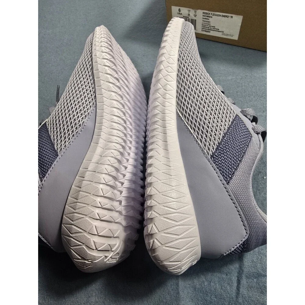 Reebok Flexagon Energy  Womens Size 6 Gray Running Walk Shoes Sneakers DV6053